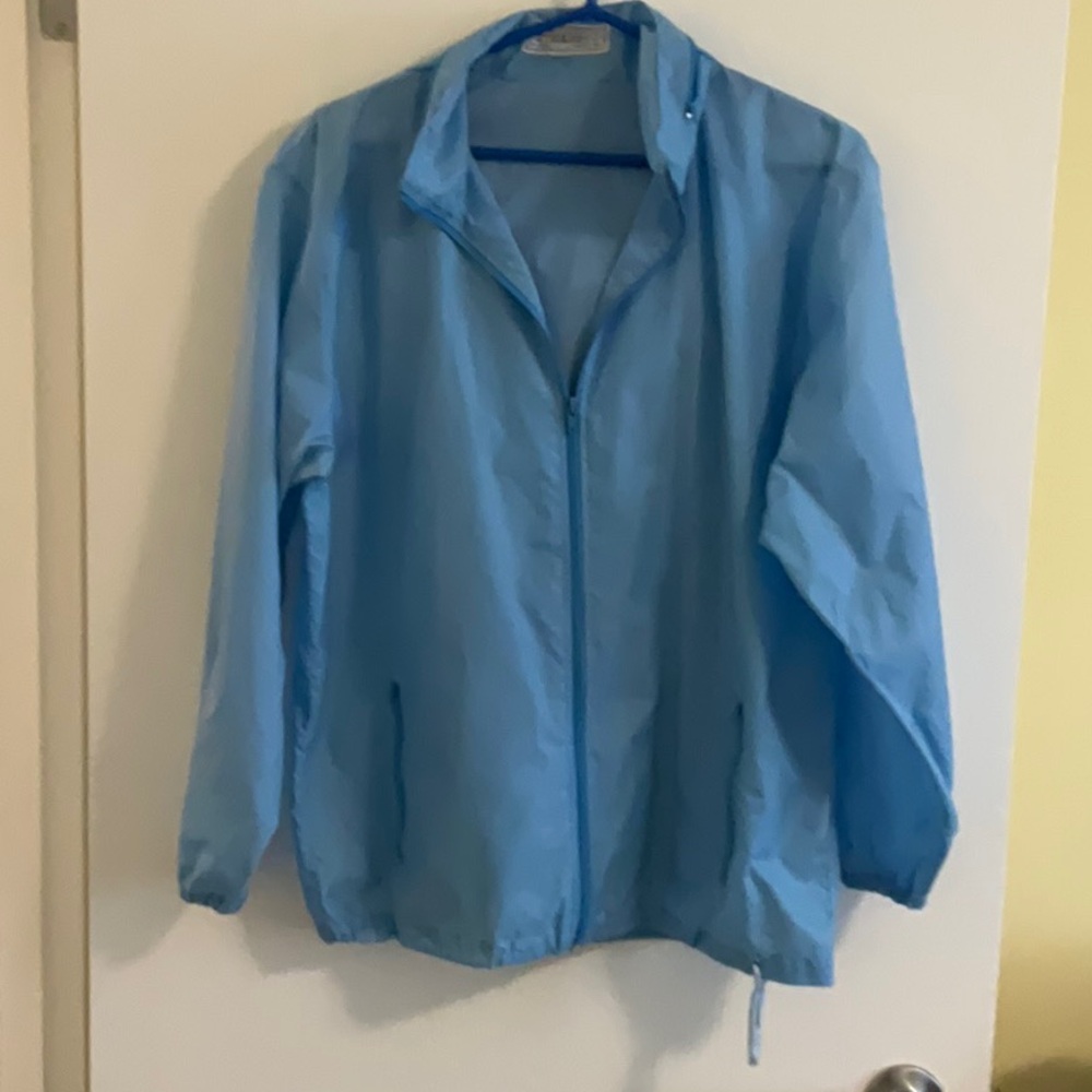 Light Blue Windbreaker